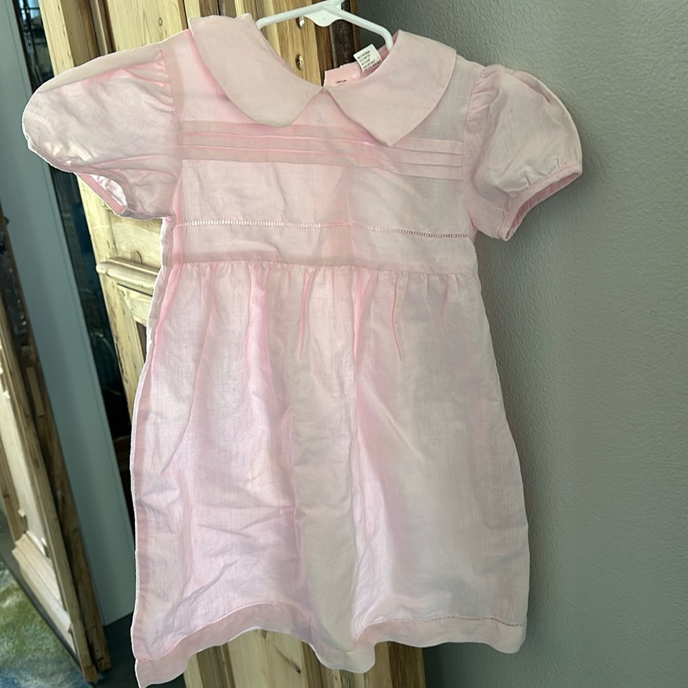 Peter Pan toddler girl dress (Ramie/cotton blend) natural fiber